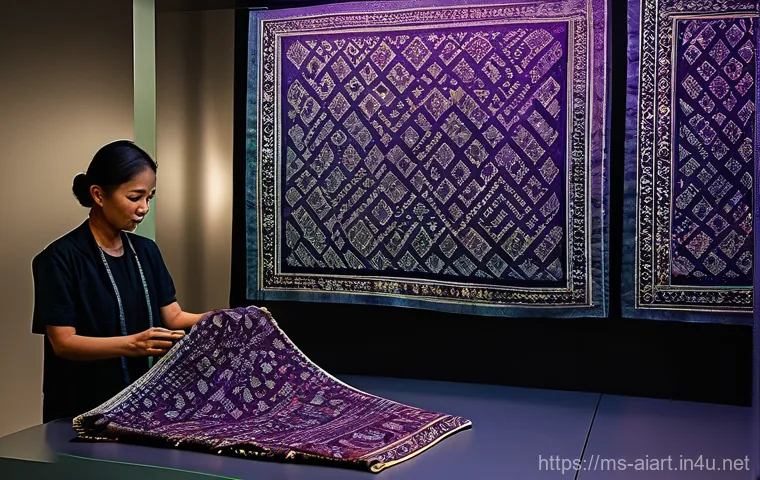 AI와 전통 예술 결합 - **Prompt:** A visually rich scene depicting the digital preservation and restoration of Malaysian tr...