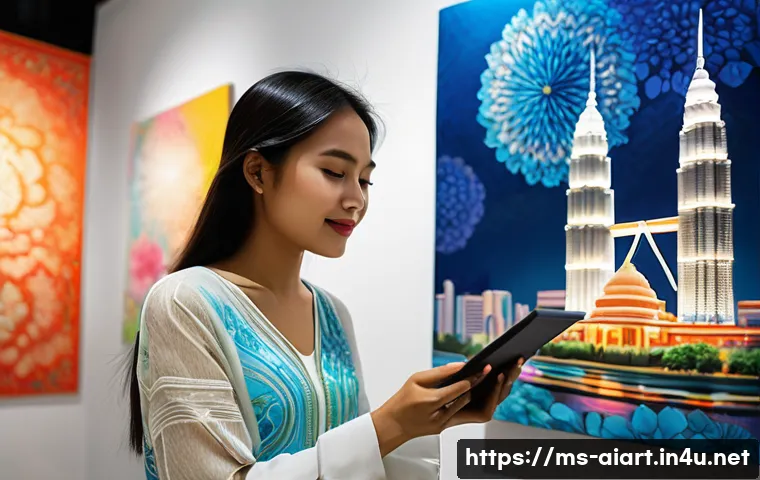 AI 예술과 해킹 아트 - **Prompt: Creative Revolution in a Malaysian Art Studio**
A vibrant and inspiring scene inside a...